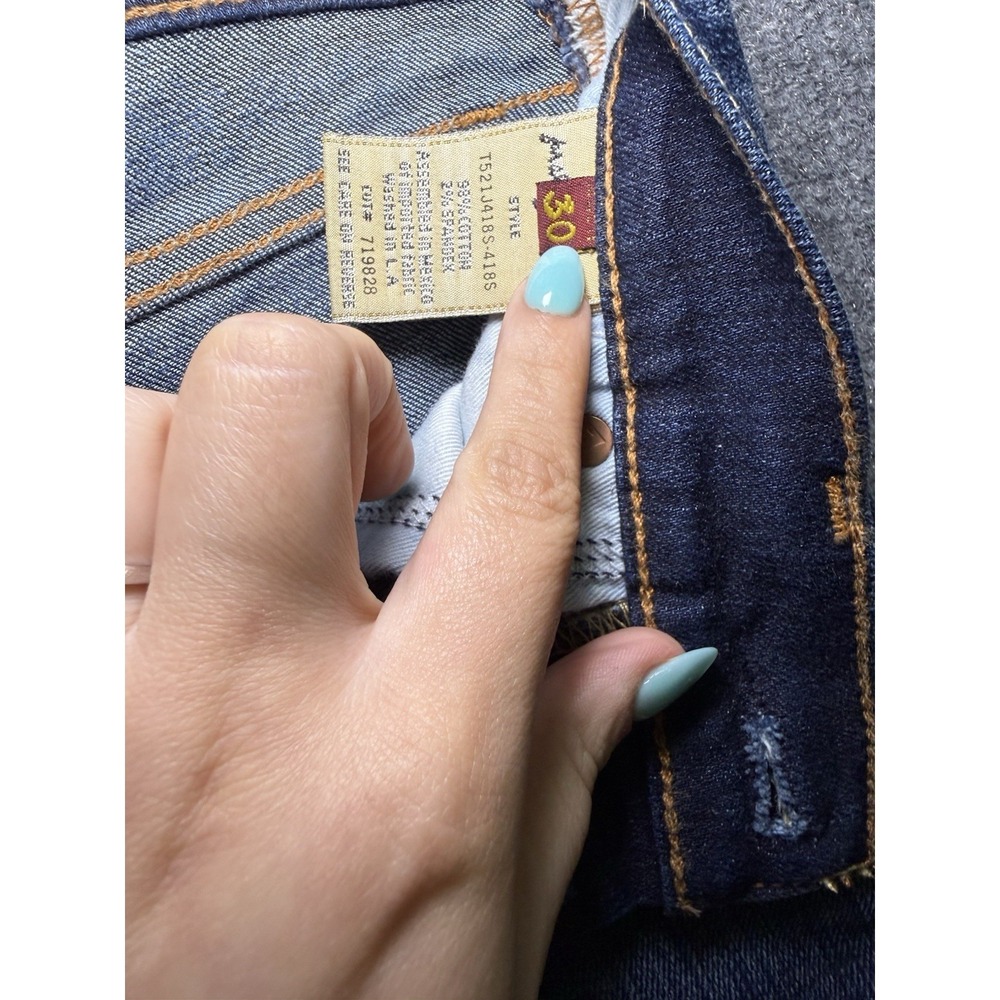Seven for all mankind jeans women Flare Size 30 Dark Wash - Picture 9 of 9